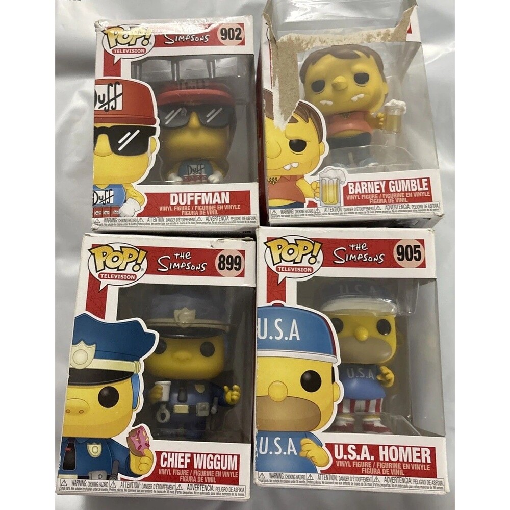 Funko POP!  Vinyl: The Simpsons Lot of 4 # 899, #901, #902 , 905